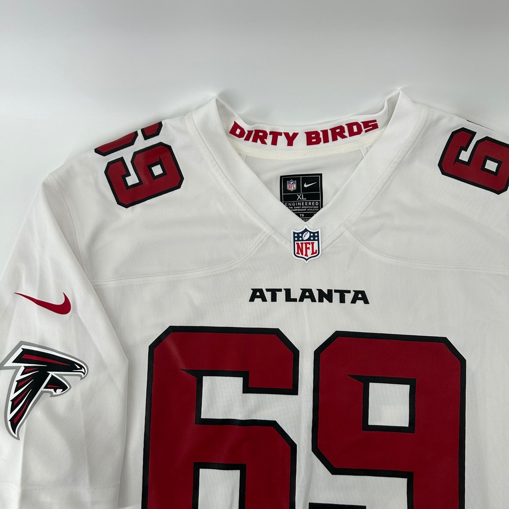 Nike Atlanta Falcons Jersey Mens XL White Arcane 69 NFL Football Game Shirt